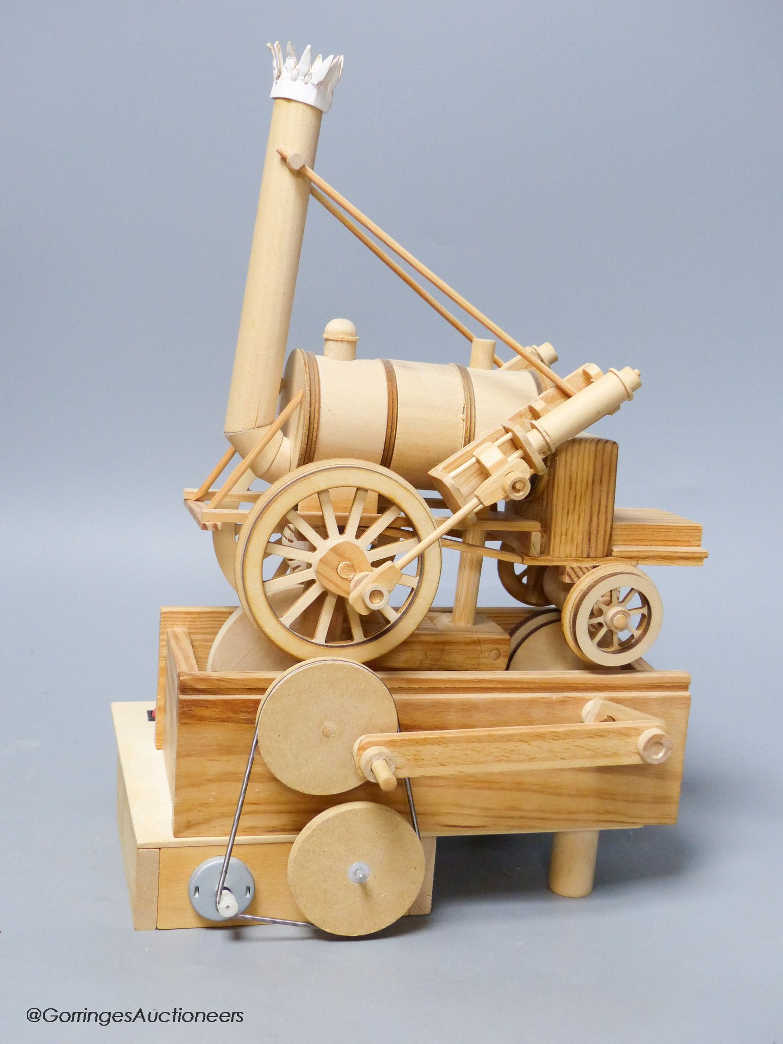 A modern mechanical lightwood model, Steam Rocket